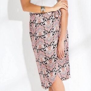 Maurices paisley wrap skirt